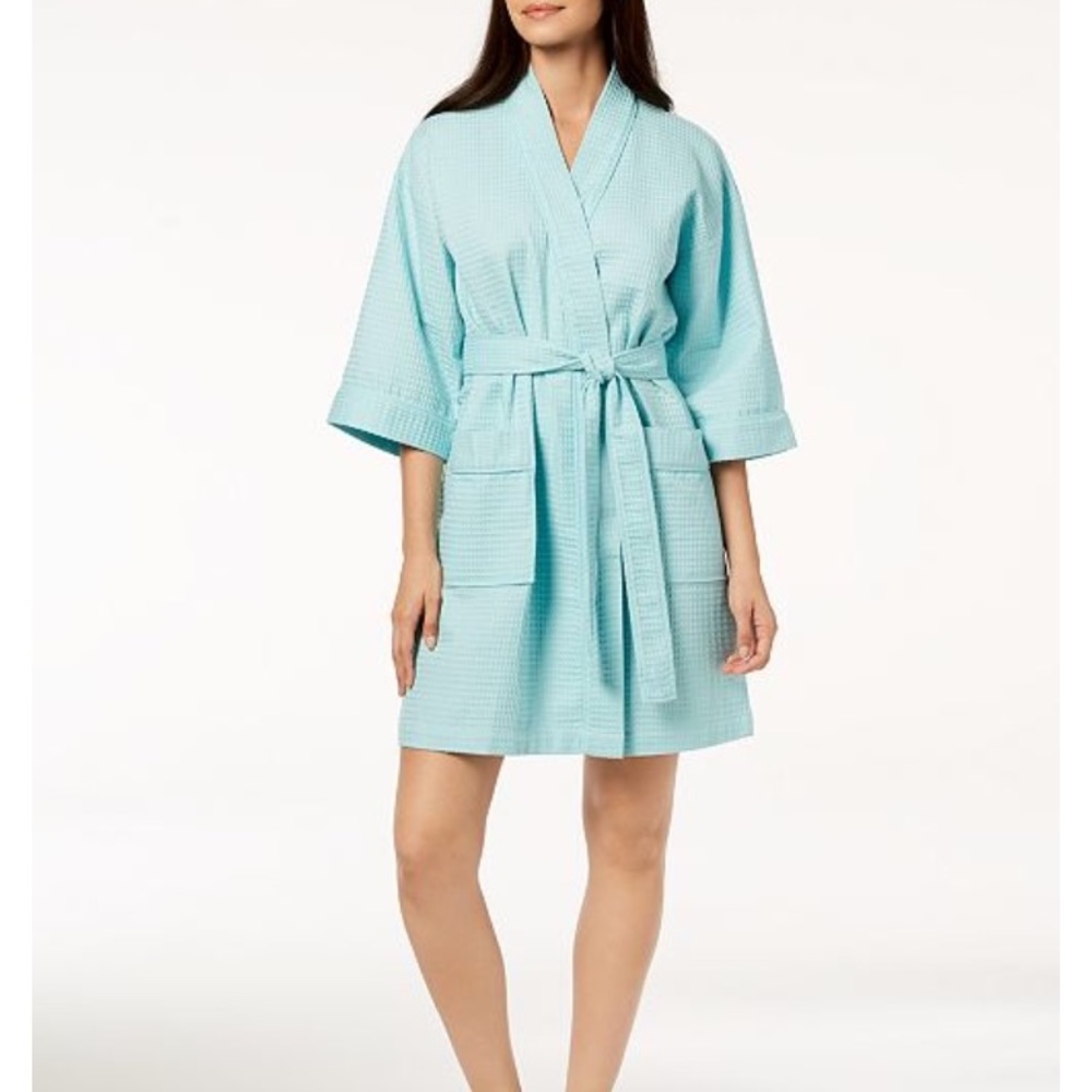 Charter Club Intimates Short Spa Waffle Robe NWT!!